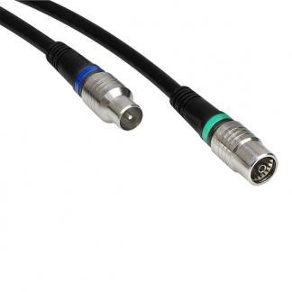 Coax kabel Ziggo - Technetix - 5 meter (Digitaal, Zwart), Computers en Software, Pc- en Netwerkkabels, Nieuw, Verzenden