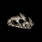 Oud-Romeins Zilver Hond en Konijn - zoomorfe broche / fibula, Antiek en Kunst