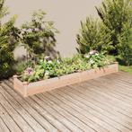 vidaXL Plantenbak verhoogd met voering 240x45x25 cm massief, Tuin en Terras, Bloembakken en Plantenbakken, Minder dan 30 cm, 100 cm of meer