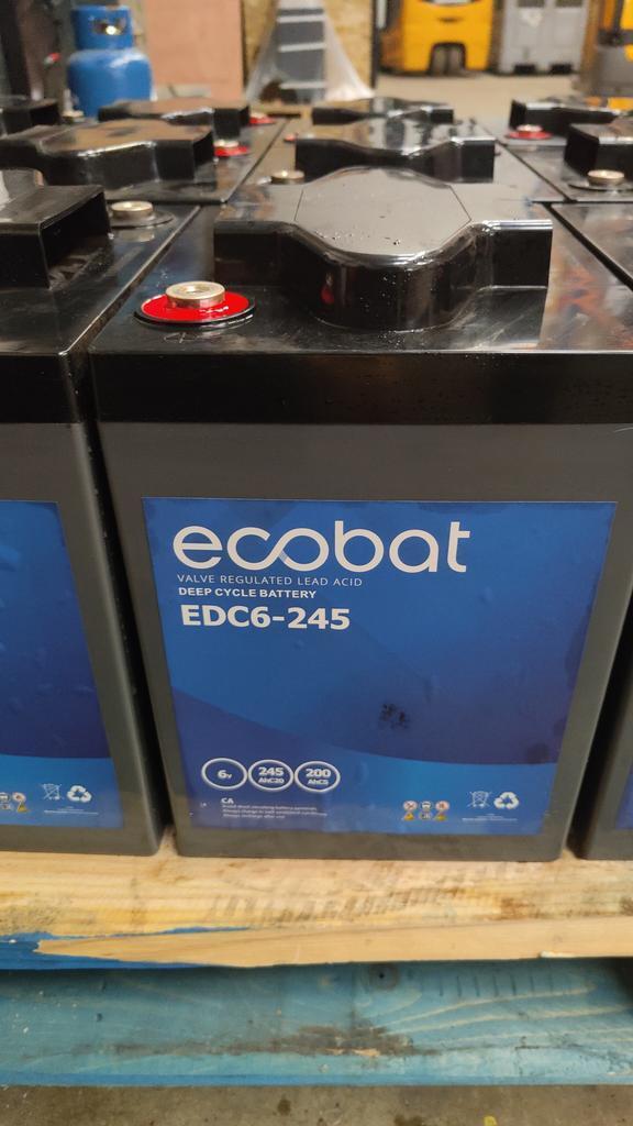 Onderhoud vrije Blokken 6 volt Ecobat EDC6 - 245. 72Volt, Zakelijke goederen, Machines en Bouw | Heftrucks en Intern transport