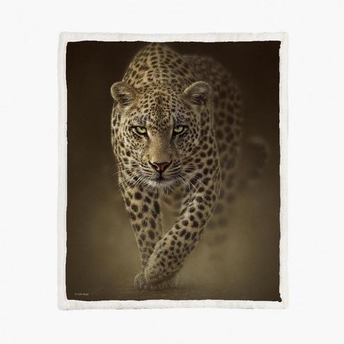 Fleecedeken - Leopard Savage - 130x150cm, Huis en Inrichting, Woonaccessoires | Plaids en Woondekens, Nieuw, Ophalen of Verzenden