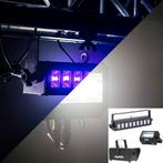 Ayra Blacklight lichtset met stroboscoop en rookmachine, Verzenden, Nieuw