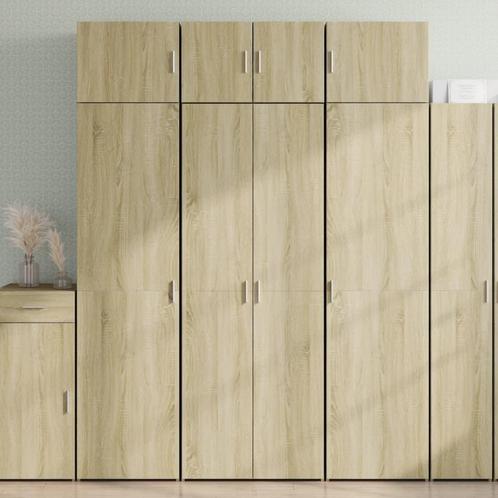 vidaXL buffetkast 70x42,5x185 cm bewerkt hout sonoma, Huis en Inrichting, Kasten | Buffetkasten, 50 tot 75 cm, Nieuw, Overige houtsoorten