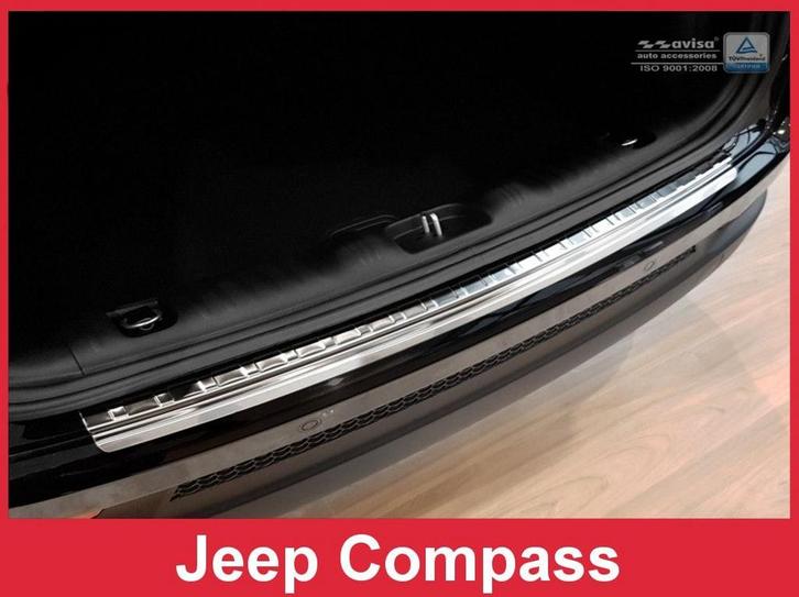 Achterbumperbeschermer | Jeep | Compass 17- 5d suv. | RVS rv, Auto-onderdelen, Carrosserie en Plaatwerk, Nieuw, Jeep, Verzenden