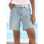 Venice Beach Jeansbermuda met franjes aan de zoom,, Kleding | Dames, Verzenden, Nieuw