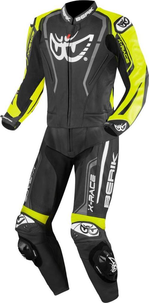 Berik Zakura Evo Perforated Zwart Geel 2-Delig Motorpak, Motoren, Kleding | Motorkleding, Heren, Nieuw met kaartje, Combipak, Verzenden