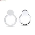 Zilveren cirkel stud oorstekers 2-delig, Sieraden, Tassen en Uiterlijk, Oorbellen, Verzenden, Nieuw, Zilver