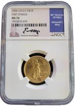 Gouden American Eagle 1/4 oz 2006 FS Edmund C. Moy signed, Verzenden, Midden-Amerika, Losse munt, Goud