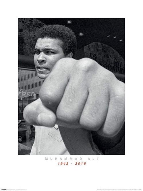 Kunstdruk Muhammad Ali Commemorative Punch 60x80cm, Huis en Inrichting, Woonaccessoires | Schilderijen, Tekeningen en Foto's, Nieuw