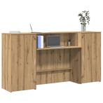vidaXL Receptiebalie 200x50x103,5cm bewerkt hout artisanaal, Huis en Inrichting, Bureaus, Verzenden, Nieuw