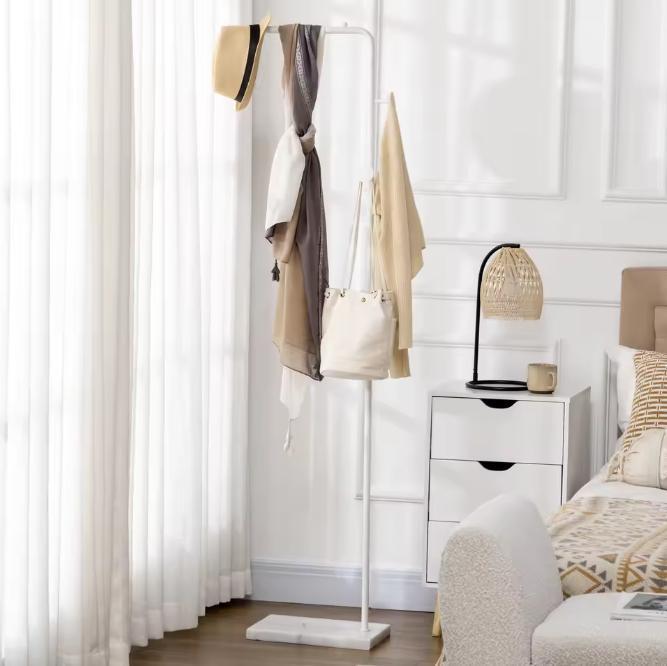 Kapstok met Marmeren Voet – Vrijstaand en Stabiel Ontwerp, Huis en Inrichting, Woonaccessoires | Kapstokken, Nieuw, Verzenden