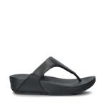 Fitflop Lulu Leather slippers voor dames in het Zwart, Slippers, Verzenden, Zwart, Nieuw