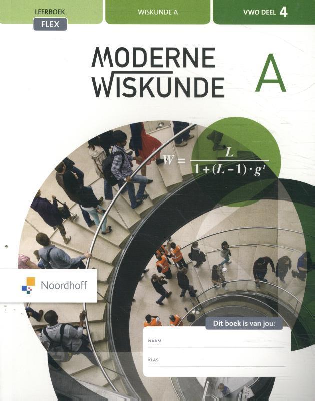 Moderne Wiskunde vwo deel 4 a Leerboek 9789001891992, Boeken, Studieboeken en Cursussen, Zo goed als nieuw, Verzenden