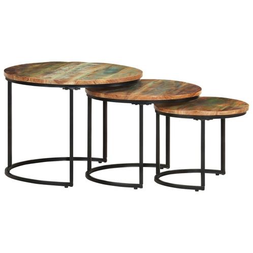 Tafeltjesset Gerecycled Hout | Retourdeal -35%, Huis en Inrichting, Tafels | Bijzettafels, Minder dan 45 cm, Minder dan 55 cm