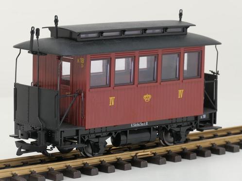LGB 35090 Sächsischer Personenwagen K18C, Metallrader, Hobby en Vrije tijd, Modeltreinen | Overige schalen, Overige typen, Zo goed als nieuw