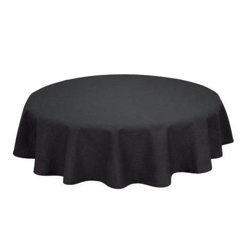 Tafelkleden Rond Black Zwart 300cmØ - Treb SP, Huis en Inrichting, Tafelkleden, Nieuw, Verzenden