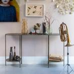 BePureHome Sidetable Federal 145cm, kleur Antique Brass
