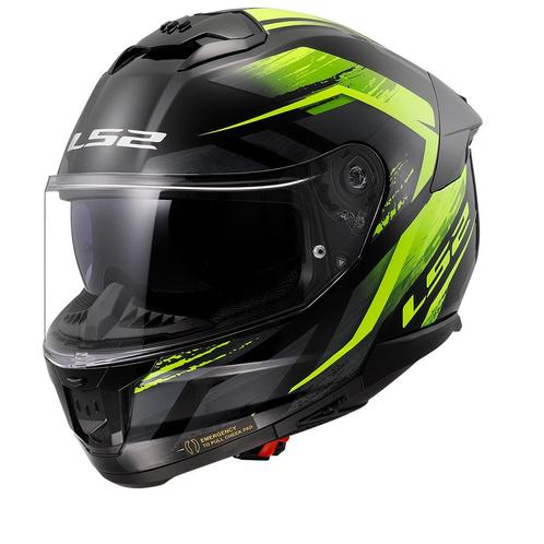 LS2 FF808 STREAM II FURY Zwart H-V Geel-06 Integraalhelm, Motoren, Kleding | Motorhelmen, Integraalhelm, Heren, 3XL of groter