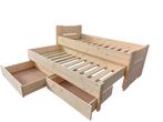 Handig houten BED met onderbed en 2 handige lades, Kinderen en Baby's, Kinderkamer | Bedden, Nieuw, Ophalen
