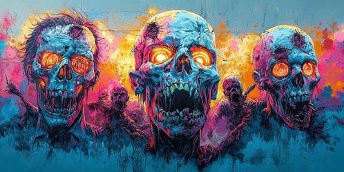 Iconica - Neon Apocalypse · XXL, Antiek en Kunst, Kunst | Schilderijen | Modern