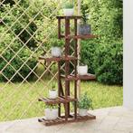 vidaXL Plantenstandaard 75x25x140,5 cm massief vurenhout, Tuin en Terras, Overige Tuin en Terras, Verzenden, Nieuw