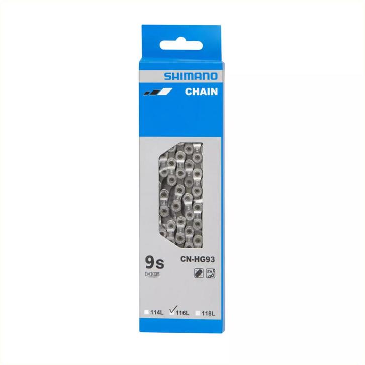 Shimano 9-speed fietsketting - 116 schakels - Duurzaam en..., Fietsen en Brommers, Fietsonderdelen, Nieuw, Ophalen of Verzenden