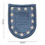 Embleem stof US army blauw, Verzamelen, Militaria | Algemeen