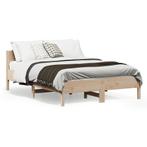 vidaXL Bedframe zonder matras massief grenenhout 120x190 cm, Bruin, Verzenden, Nieuw, 190 cm of minder