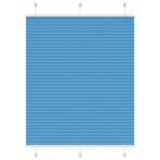 vidaXL Plissé rolgordijn 110x100cm stofbreedte 109,4cm, Huis en Inrichting, Verzenden, Nieuw, Blauw
