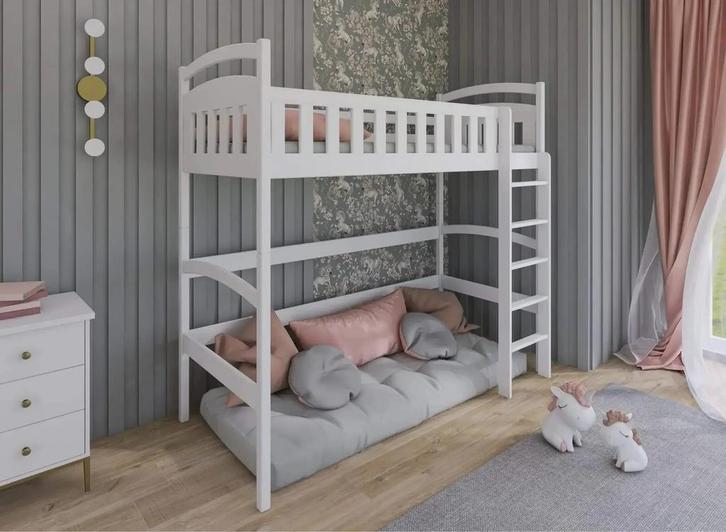 Hoogslaper Mila - Kinderbed - Wit, Kinderen en Baby's, Kinderkamer | Stapelbedden en Hoogslapers, Hoogslaper, Nieuw, Verzenden