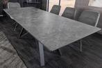 Uitschuifbare eettafel ATLAS 160-200cm grafietgrijs keramiek, Huis en Inrichting, Tafels | Eettafels, Ophalen of Verzenden, Nieuw