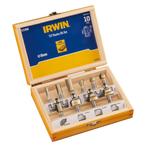 Irwin frezenset 10-delig aansluiting in houten kistje - 8mm, Nieuw, Verzenden