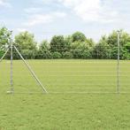 vidaXL Weidehekwerk Zilver 50 x 1.4 m Gegalvaniseerd staal, Tuin en Terras, Verzenden, Nieuw, IJzer