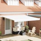 vidaXL Luifel handmatig uitschuifbaar 400x350 cm wit, Verzenden, Nieuw