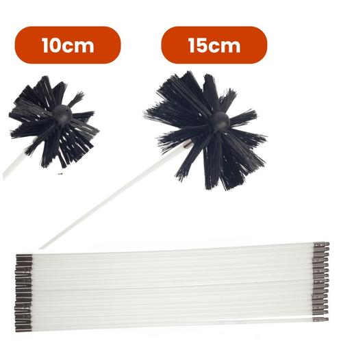 Schoorsteenborstel 9 meter (2 borstels) (Diverse artikelen), Kinderen en Baby's, Speelgoed | Actiefiguren, Nieuw, Ophalen of Verzenden