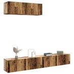 vidaXL Tv-wandmeubelen 3 st 100x30x30 cm bewerkt hout oud, Verzenden, Nieuw, Overige houtsoorten