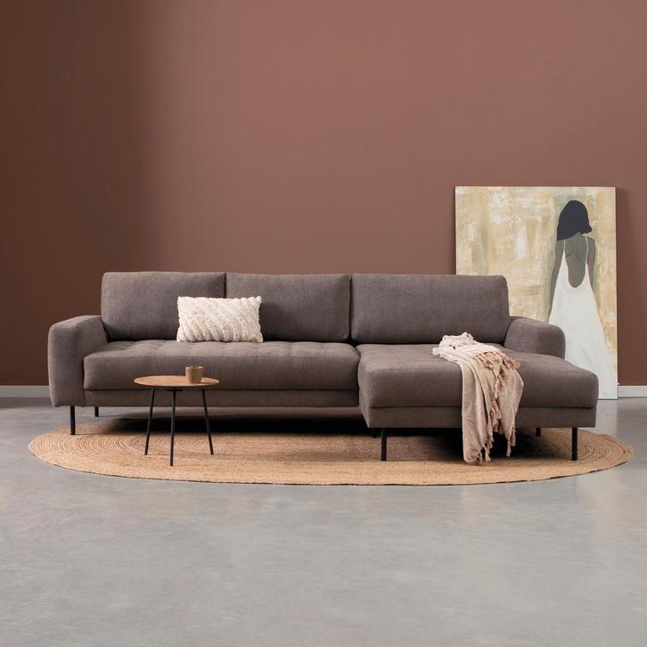 *WOONWINKEL* PEPP Interiors Oreo Bruine Bank Hoge Poot Chais, Huis en Inrichting, Banken | Bankstellen, Nieuw, Verzenden