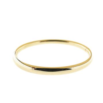 Gouden gladde slavenarmband | Ø 64 mm (gouden slavenarmband beschikbaar voor biedingen
