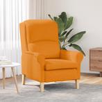 vidaXL Ligbed Donkergeel 52 cm Stof, Huis en Inrichting, Fauteuils, Verzenden, Nieuw