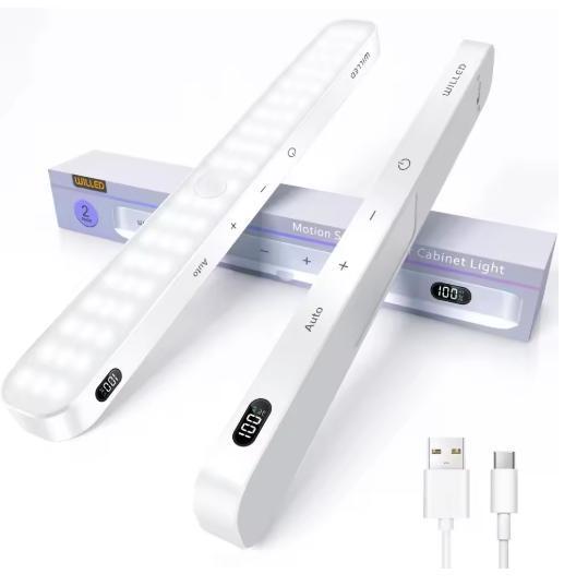 Bewegingssensor LED Kastlamp – 60 LEDs, USB Oplaadbaar, Huis en Inrichting, Lampen | Overige, Nieuw, Verzenden