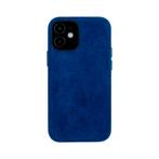 iPhone 12 Mini - Alcantara Case | Navy Blue, Ophalen of Verzenden, Nieuw, Hoesje of Tasje
