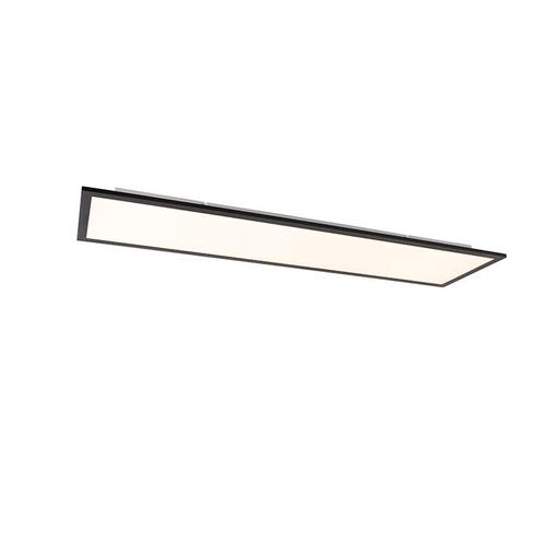 Modern LED paneel zwart 120 cm incl. LED dim to warm - Liv, Huis en Inrichting, Lampen | Plafondlampen, Nieuw, Kunststof