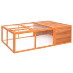 vidaXL Dierenhok voor buiten 150x100x50 cm massief vurenhout, Dieren en Toebehoren, Verzenden, Nieuw