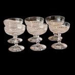 Tafelservies (6) - Art-deco-model - Spiraalvormig - Geslepen