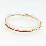 Armband - 14 karaat Geel goud Robijn, Nieuw