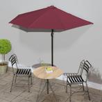 vidaXL Balkonparasol half aluminium paal 270x144x222 cm, Tuin en Terras, Parasols, Verzenden, Nieuw