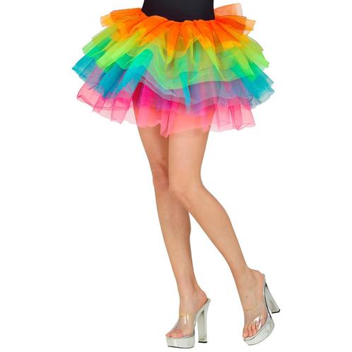 Regenboog Tutu Dames 45cm, Kinderen en Baby's, Carnavalskleding en Verkleedspullen, Nieuw, Verzenden