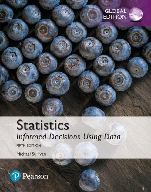 9781292157115 Statistics: Informed Decisions Using Data, ..., Boeken, Studieboeken en Cursussen, Zo goed als nieuw, Verzenden