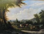 Nederlandse school (XVIII) - Dutch rural landscape, Antiek en Kunst, Kunst | Schilderijen | Klassiek