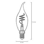 Set van 8 LED kaarslampen vlam E14 | 4 watt dimbaar | 1800K, Huis en Inrichting, Lampen | Losse lampen, Verzenden, Overige typen